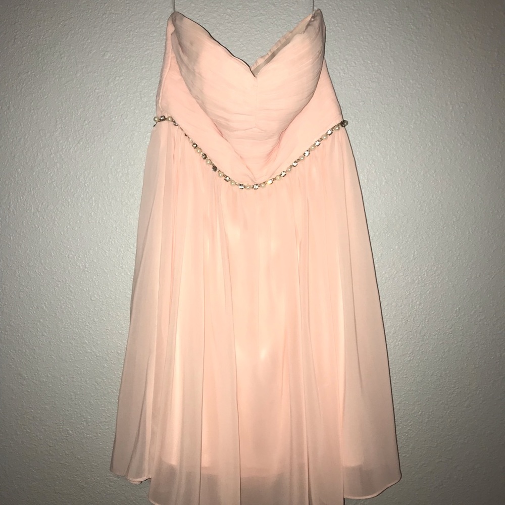 strapless homecoming dress